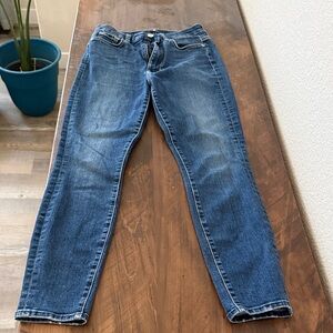 7 For All Mankind Women's Ankle Cropped Jeans - Medium Blue